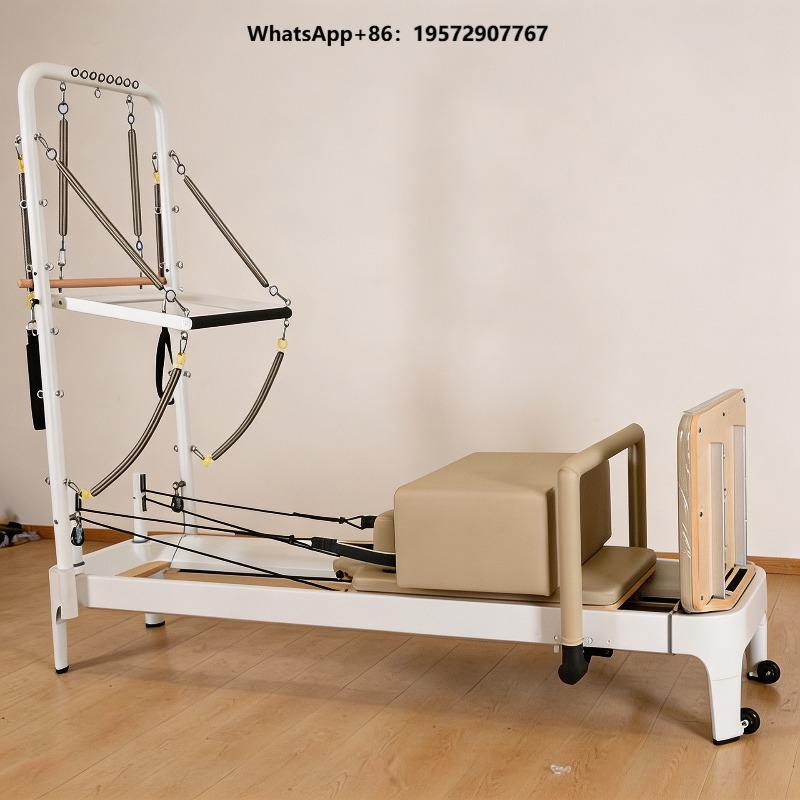 Pilates Yoga Loft - Lettino Pilates Bianco per Allenamento Core,
