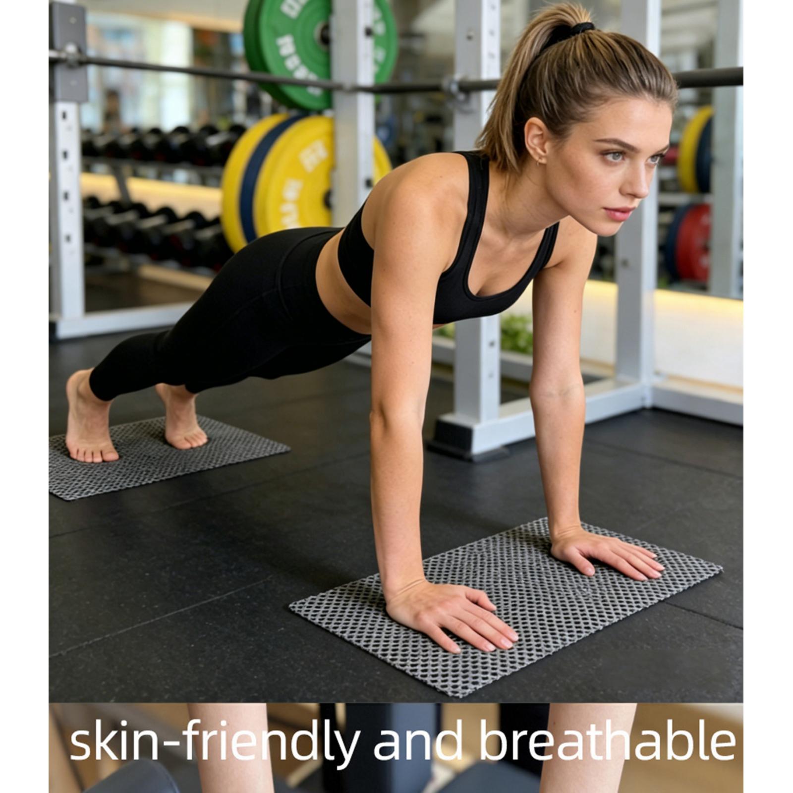 Pilates Yoga Home - Set di 2 Tappetini Antiscivolo per
