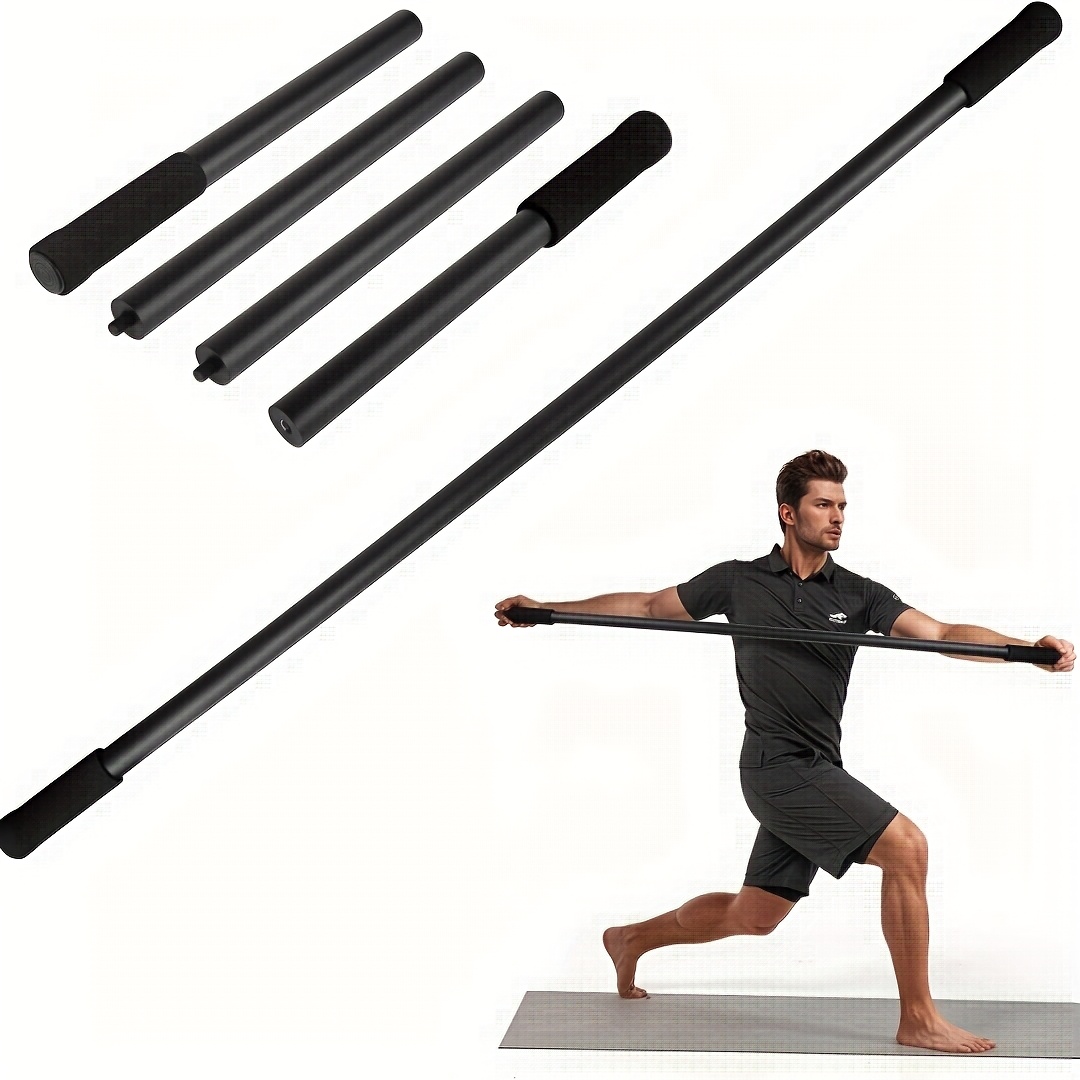 Pilates Yoga Stretching - Bastone Yoga Staccabile a Lunghezza Regolabile,