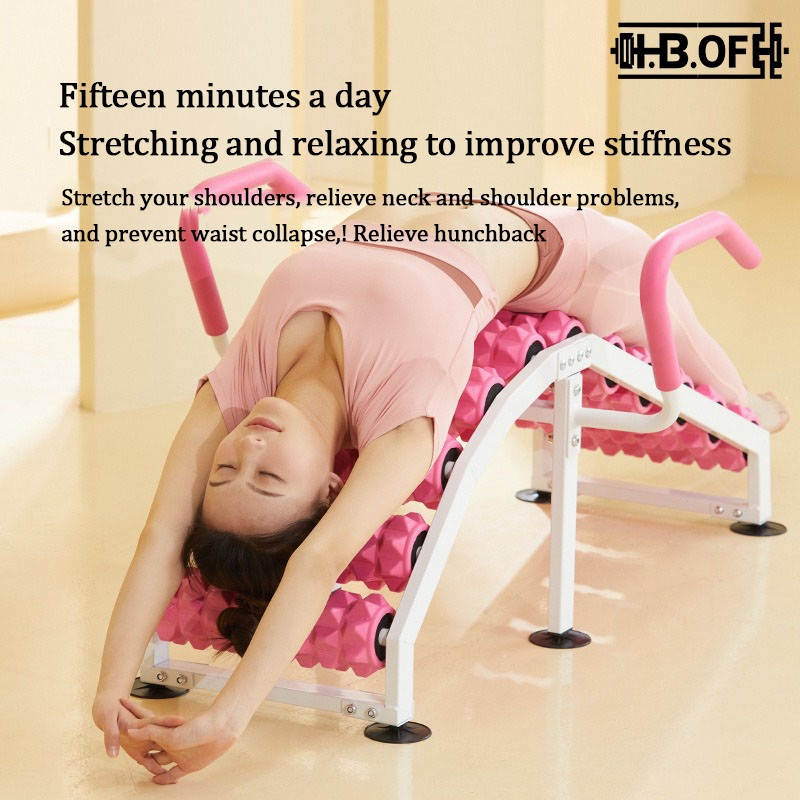 Pilates Yoga Stretching - Dispositivo per Massaggio e Allungamento Lombare,