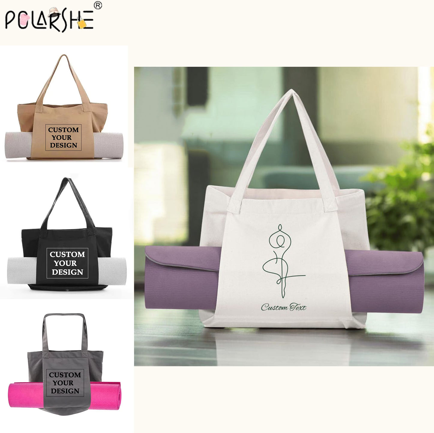 Borsa tote personalizzata per  - Yoga Mat Bag Carrier recensione e prezzo