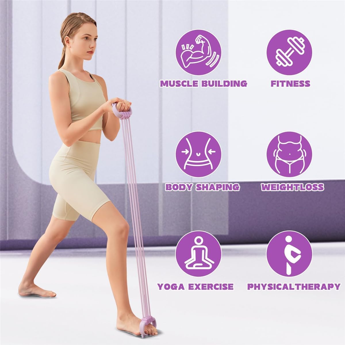 Fasce di Resistenza a Forma di - Pilates Yoga Stretching recensione e prezzo